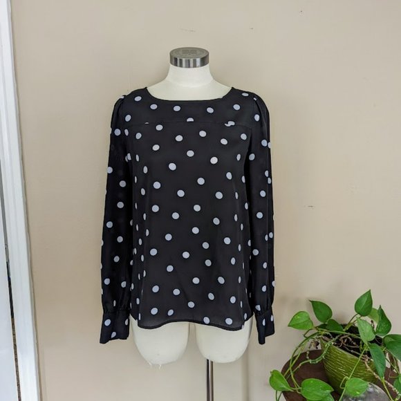 J. Crew Polka Dot Blouse - Picture 1 of 11